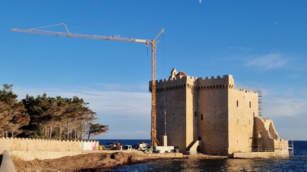 Monastary Tower of Lérins Abbey on Île Saint-Honorat