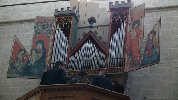 the worlds most ancient playable organ in the Basilica of Valère