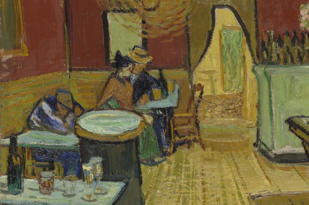 The Night Cafe (Corner detail) - Vincent van Gogh